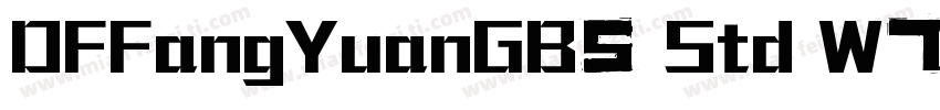 DFFangYuanGB5 Std W7字体转换
